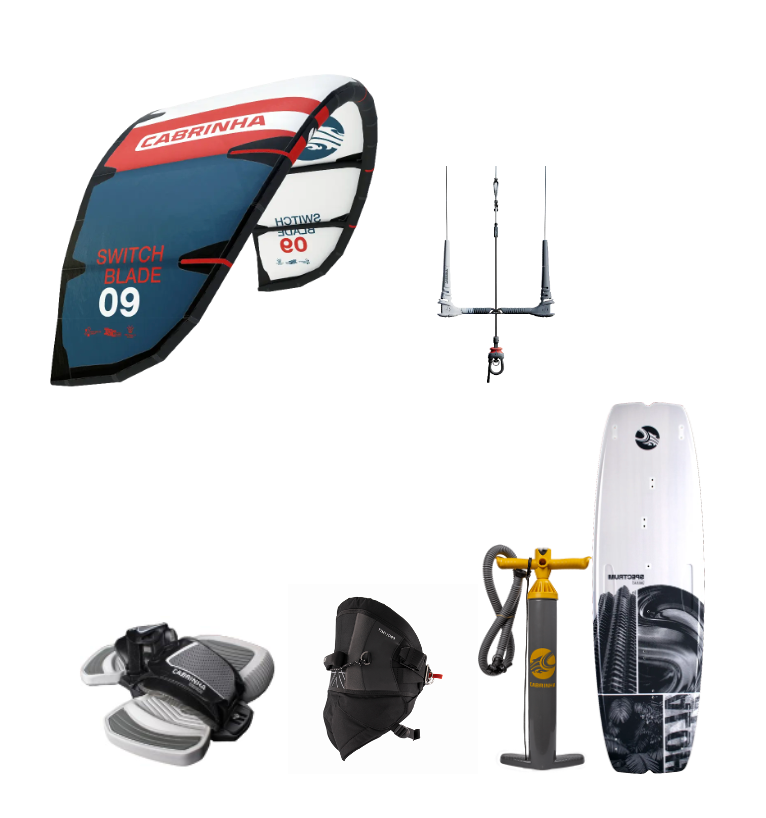 Kiteboarding Einsteigerset von Cabrinha Switchblade 2024 9m² – Surfshop ...